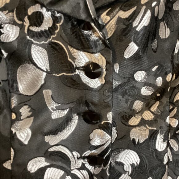 NWT JS Collections Women's Cropped Jacket Blazer Black Sliver Fully Lined - Picture 4 of 10